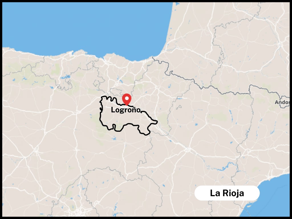 Map of La Rioja