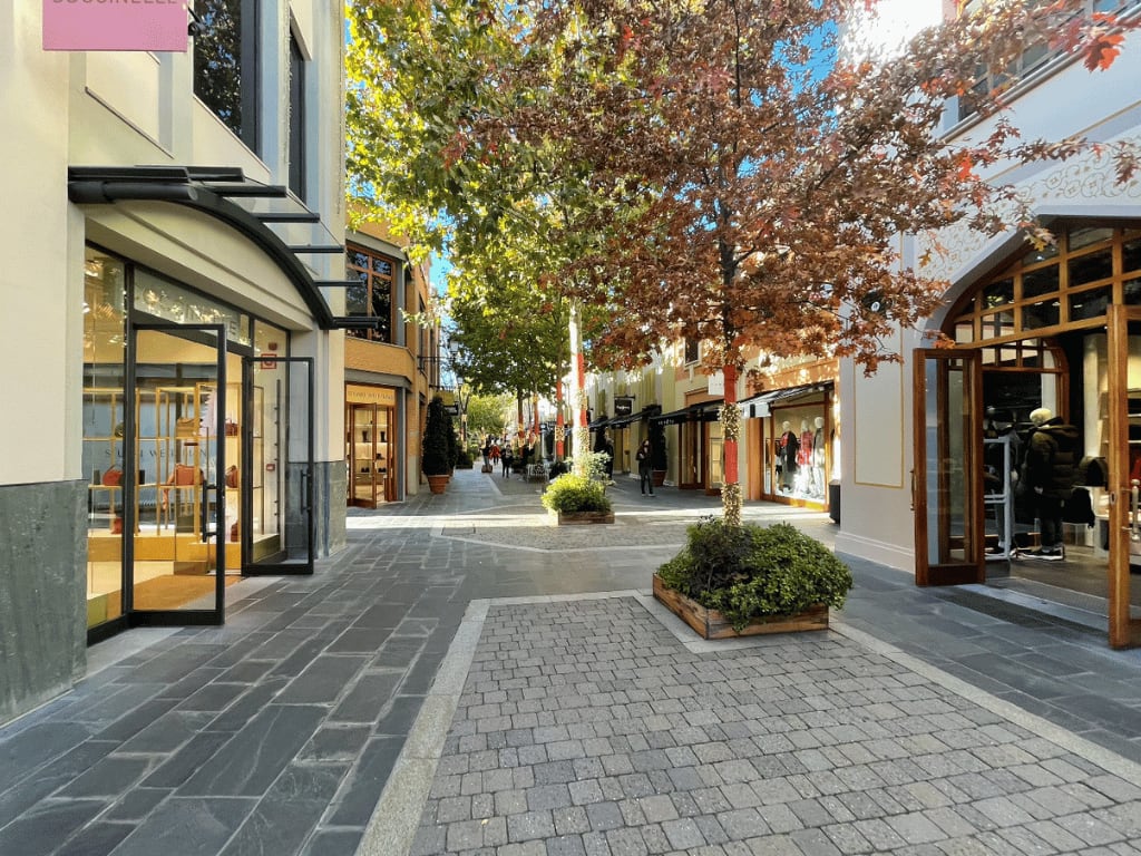 las rozas village in november autumn