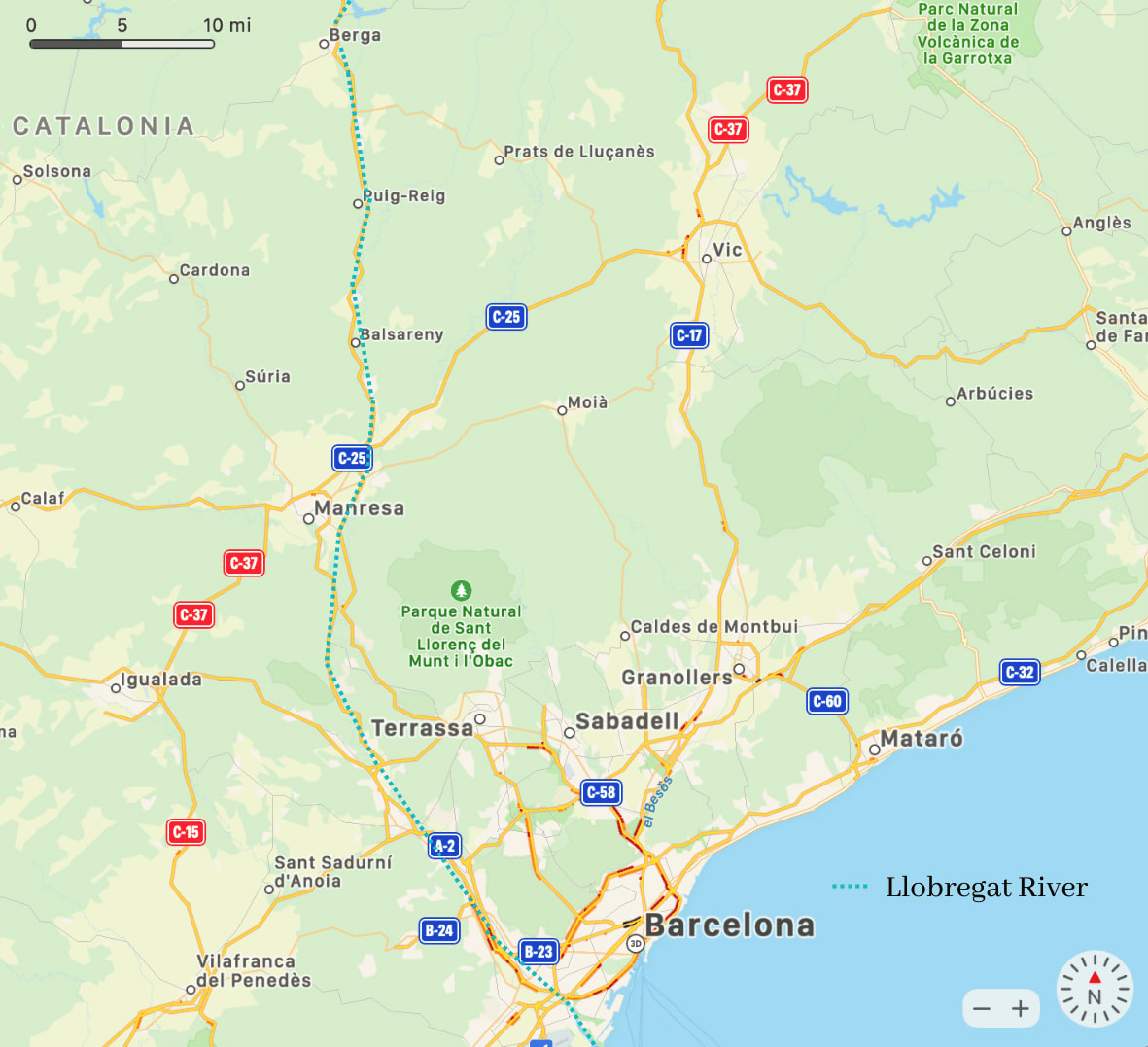 llobregatrivermap