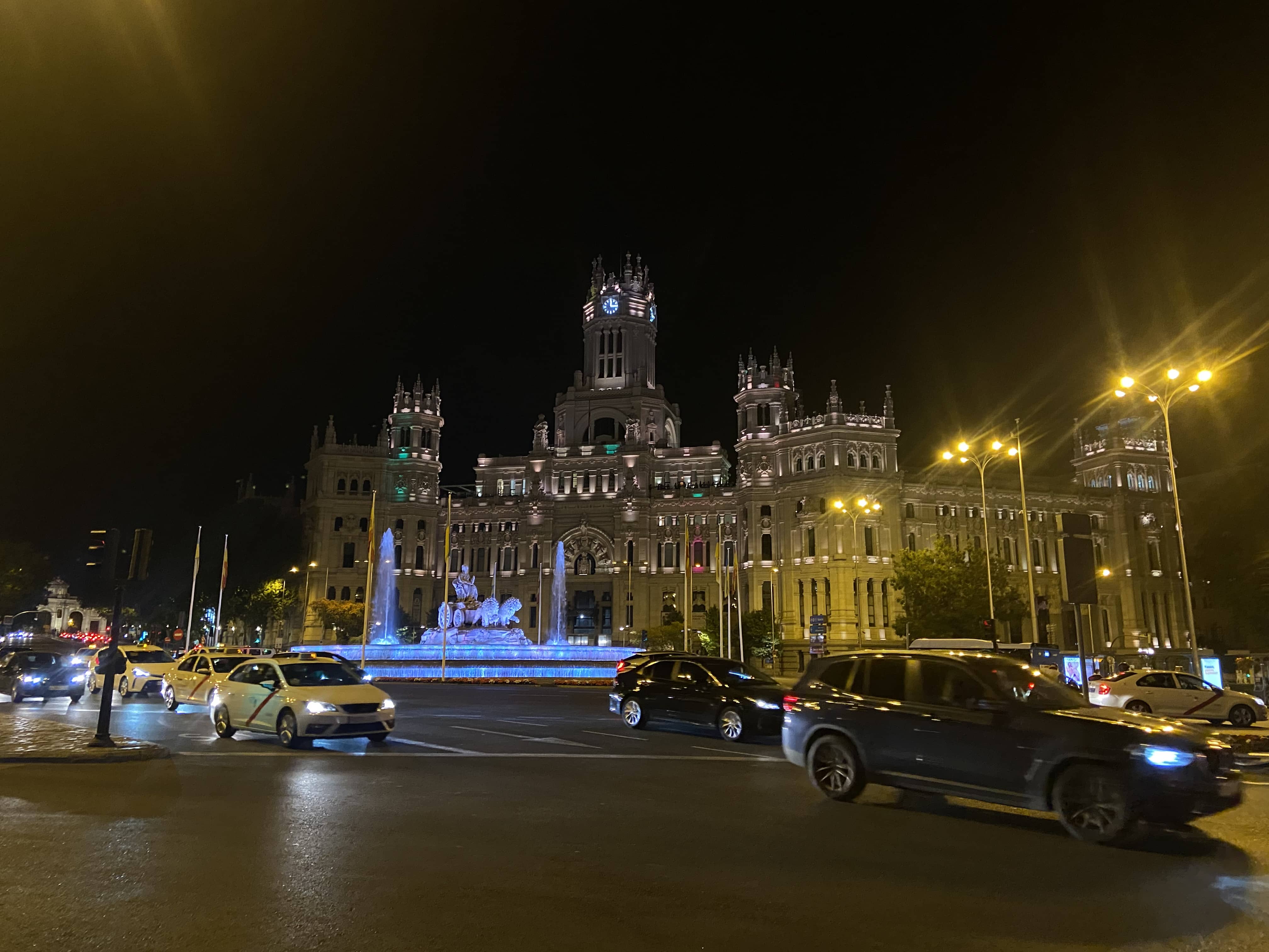 madrid cibeles at night