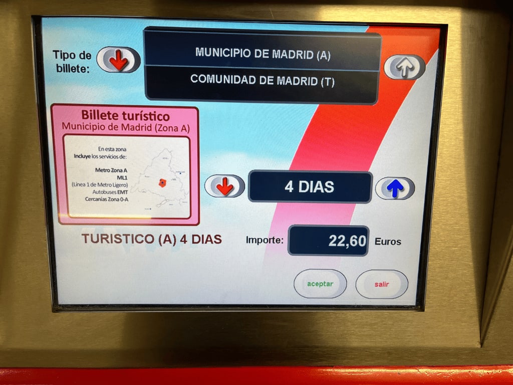 Photo inside metro machine 4