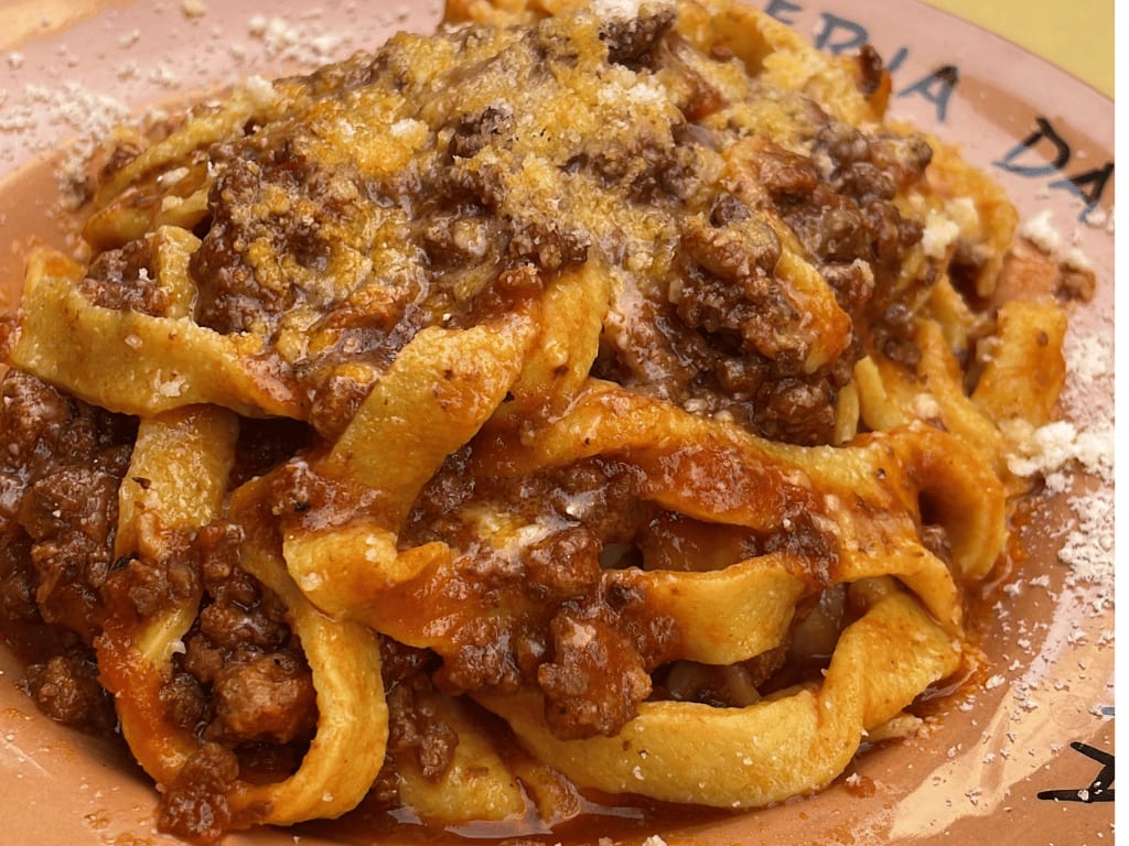 Picture of pasta in Rome