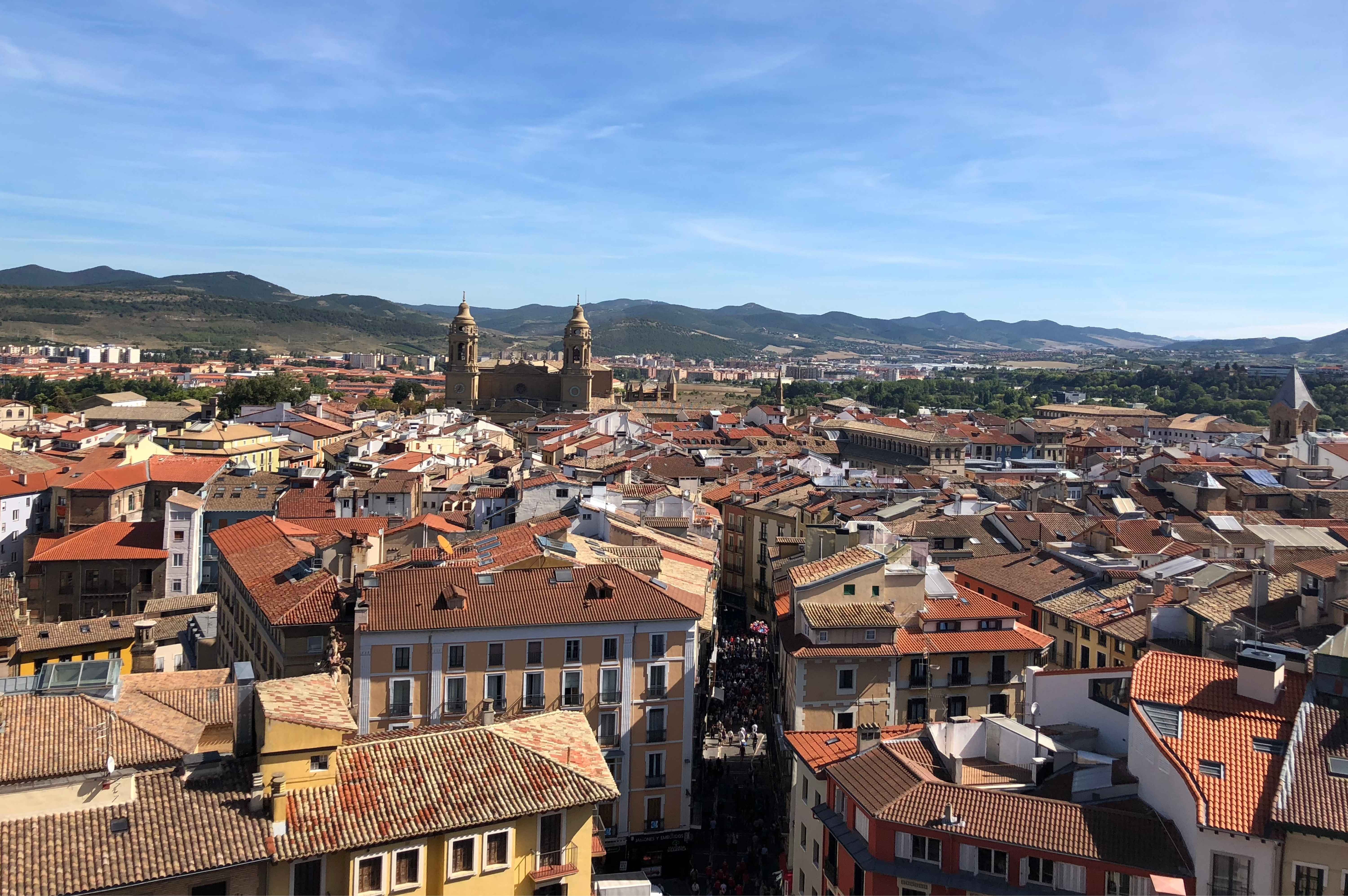 pamplona skyline spain