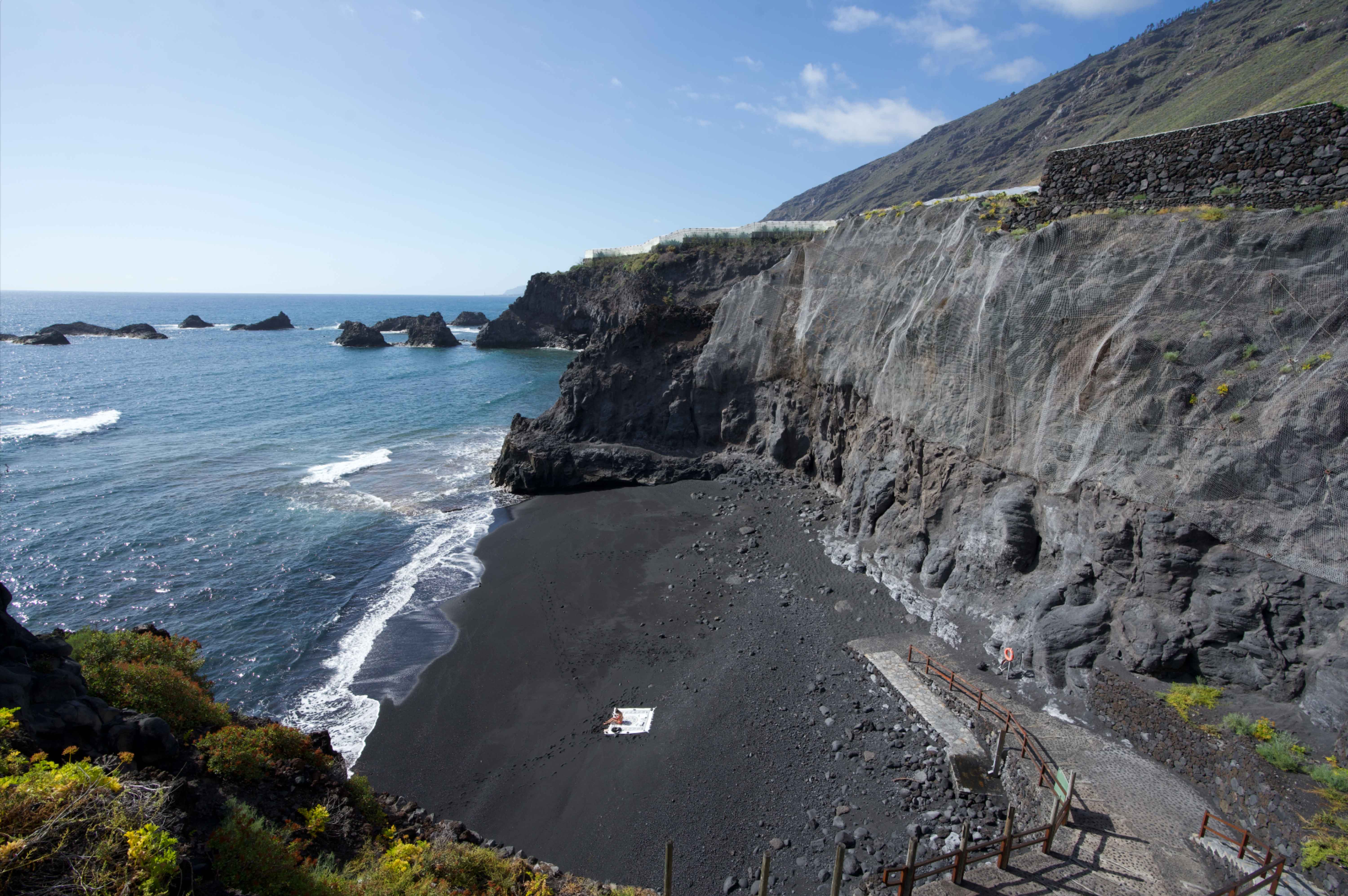 playa zamora chica in la palma canary islands spain