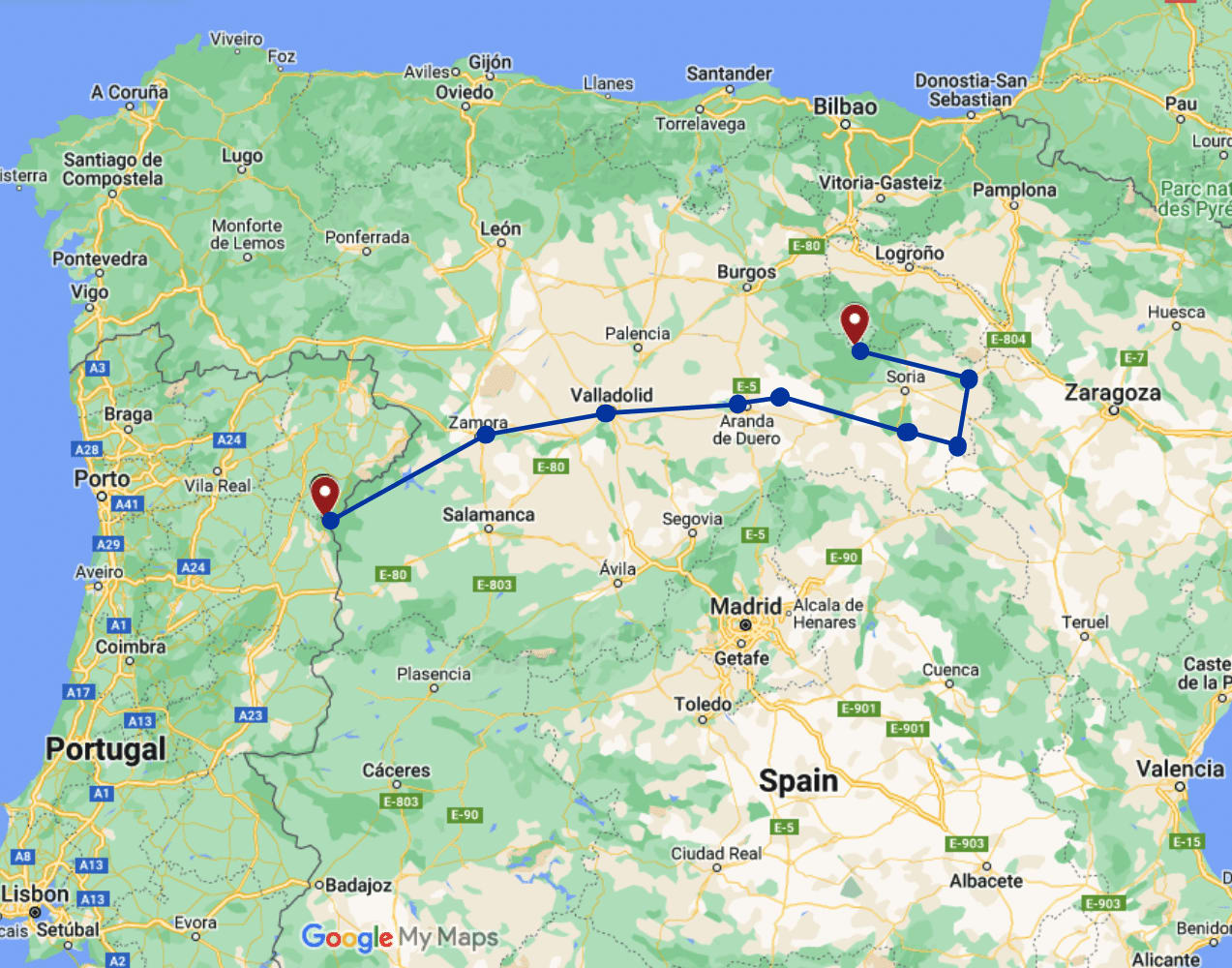 duoro path spain