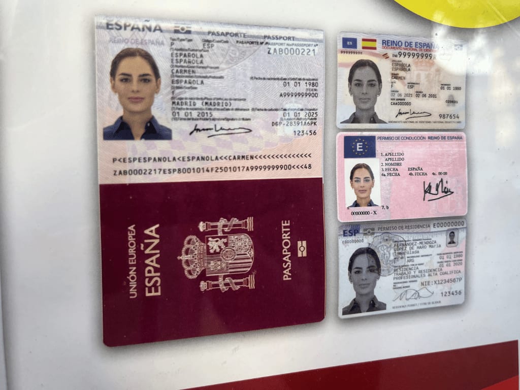 Spain residence cards