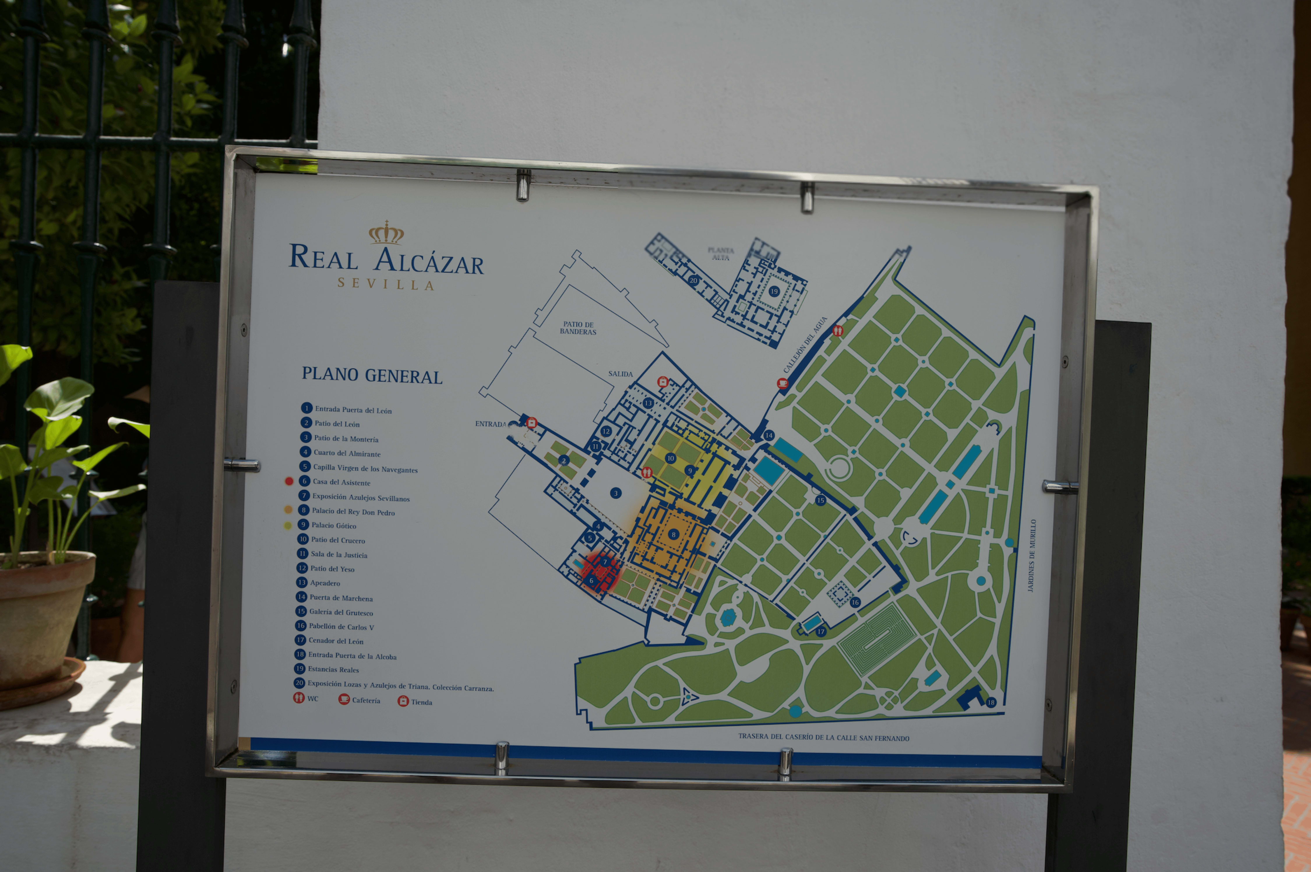 royal alcazar of seville map guide