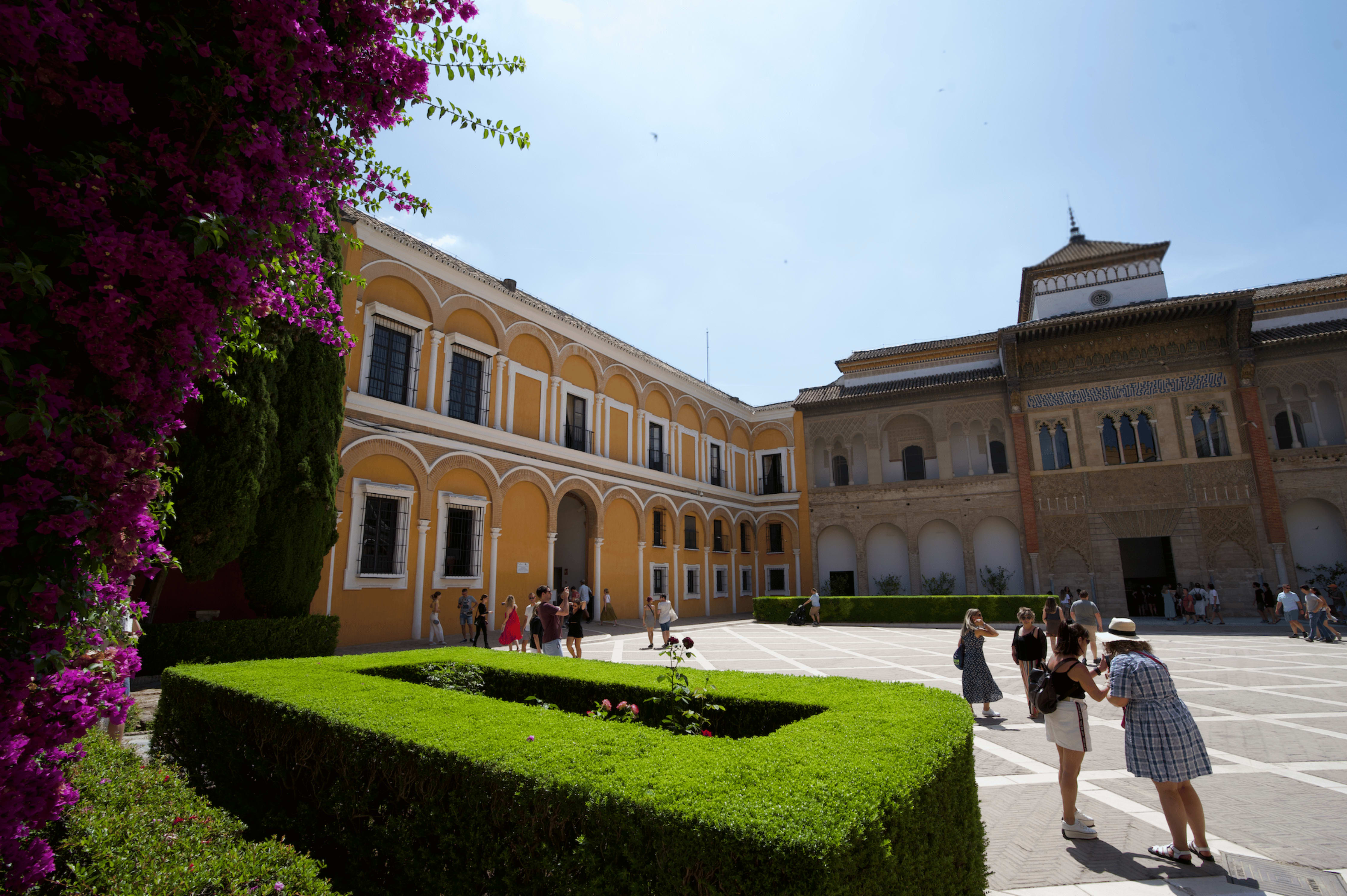 royal alcazar of seville from the inside