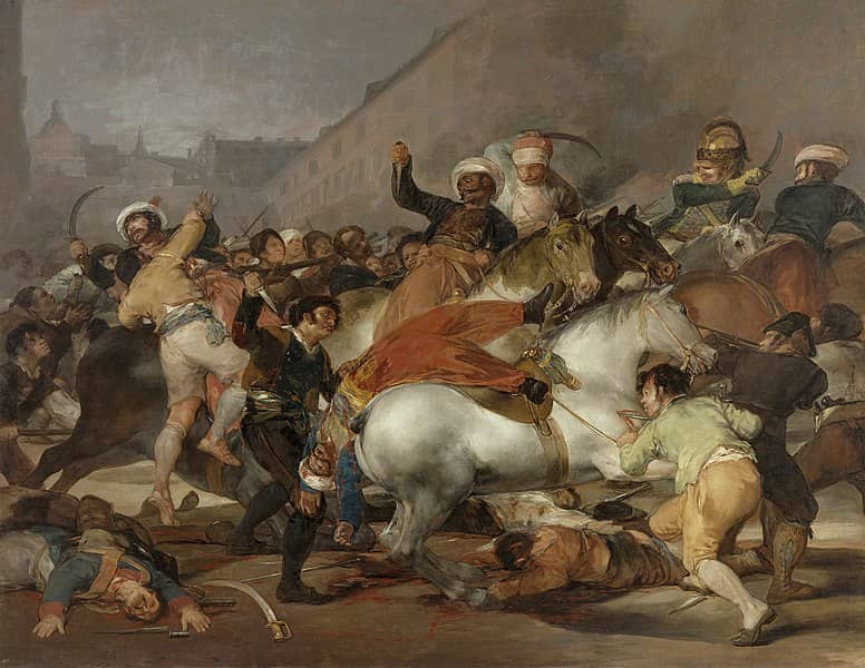 Paiting of Goya The Charge of the Mamelukes