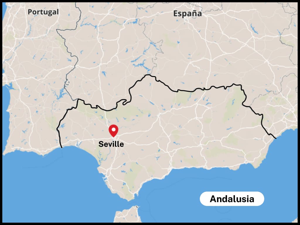 Map of Andalusia