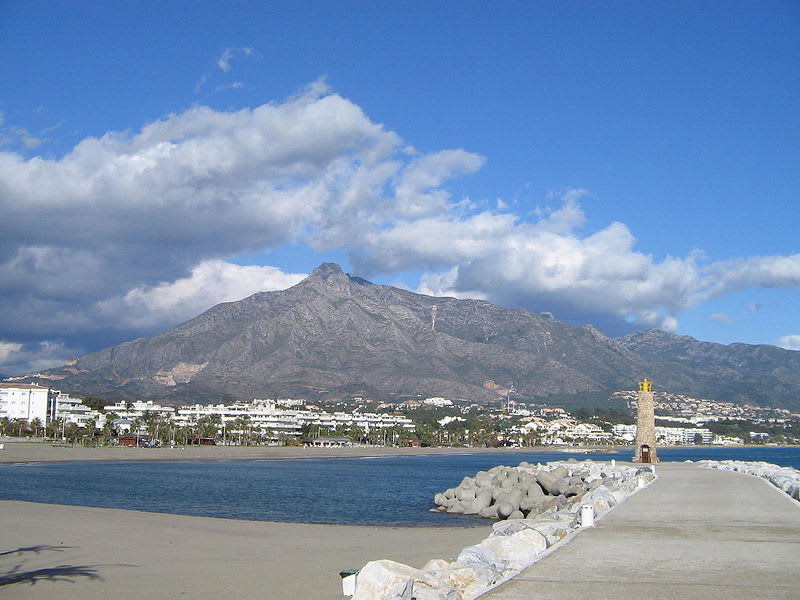 Sierra blanca in Malaga
