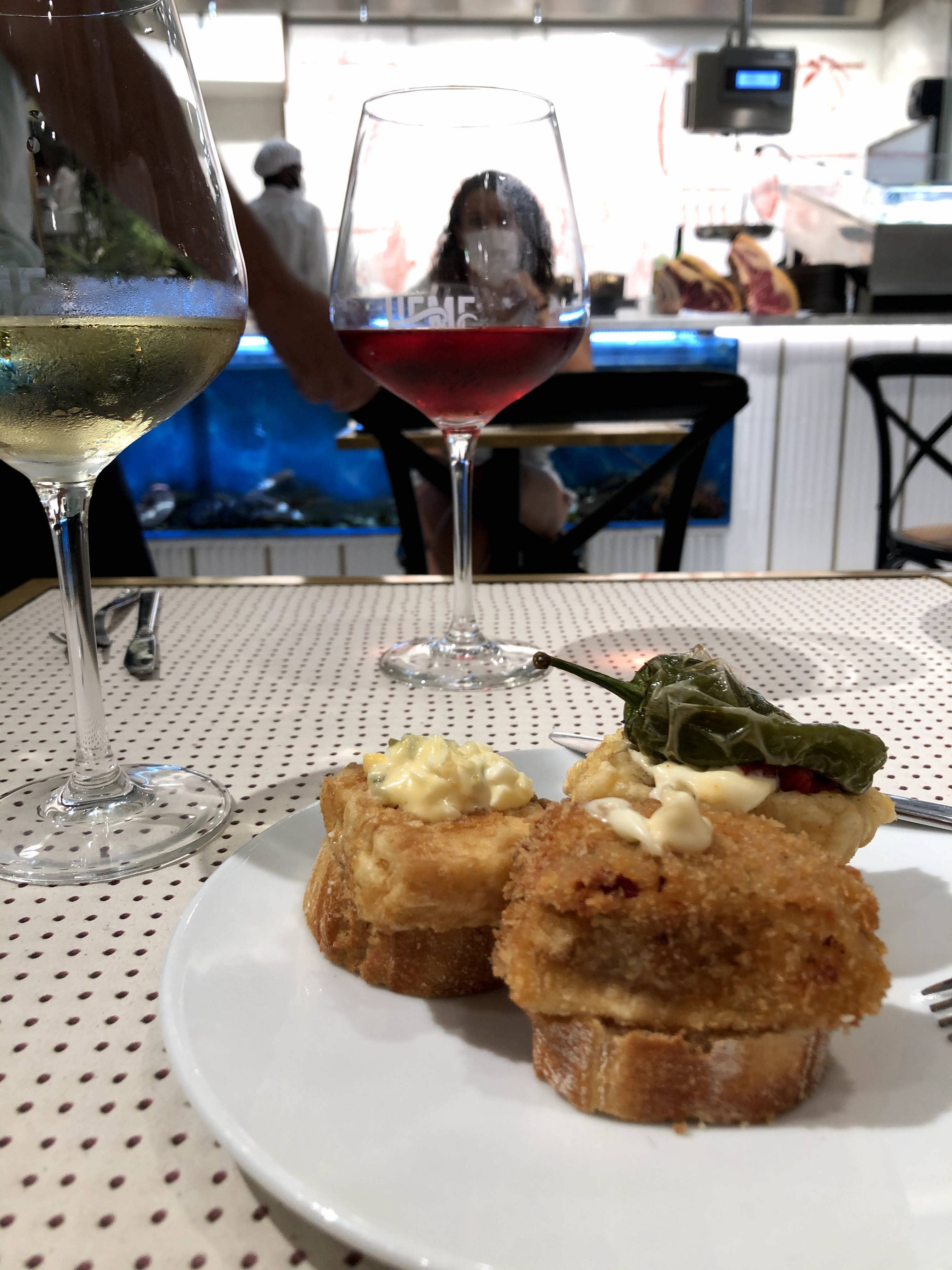 Tapas for dinner in Navarra