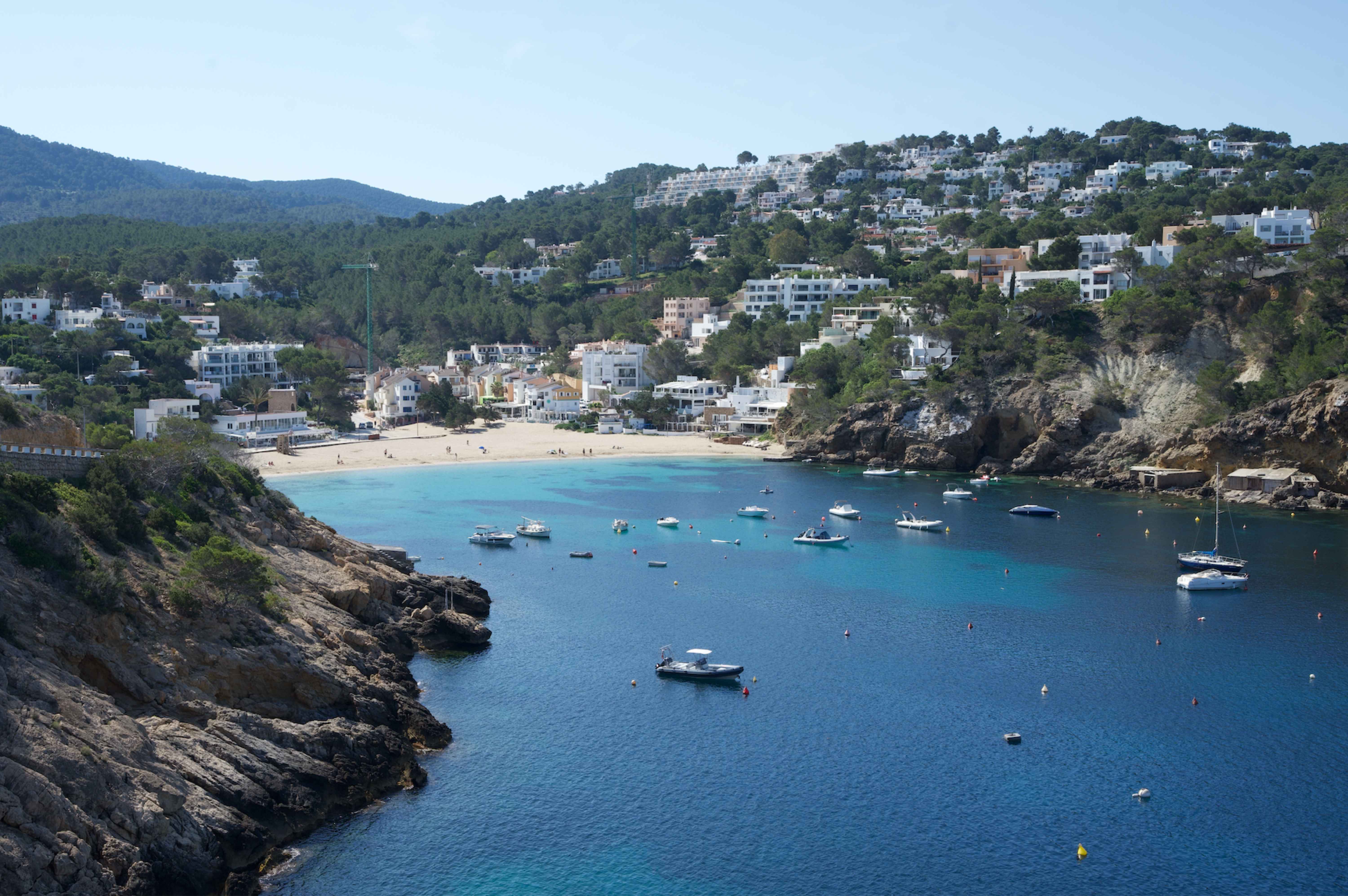 ibiza spain coast pretty beach