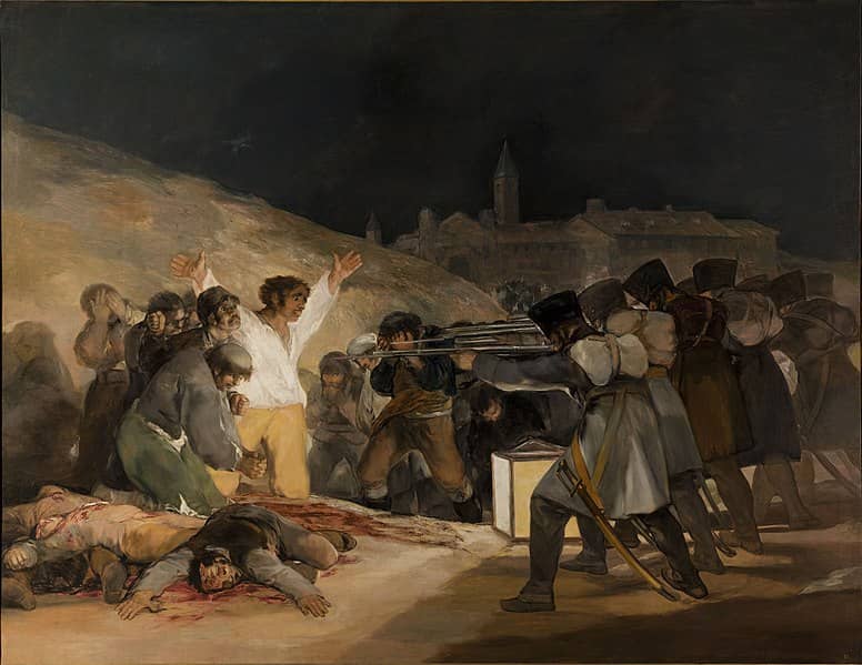 Three of may or the executions by Goya