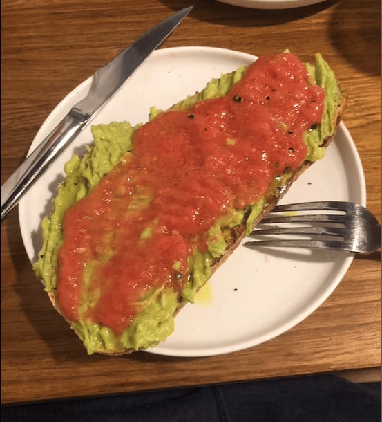 Tostada de desayuno