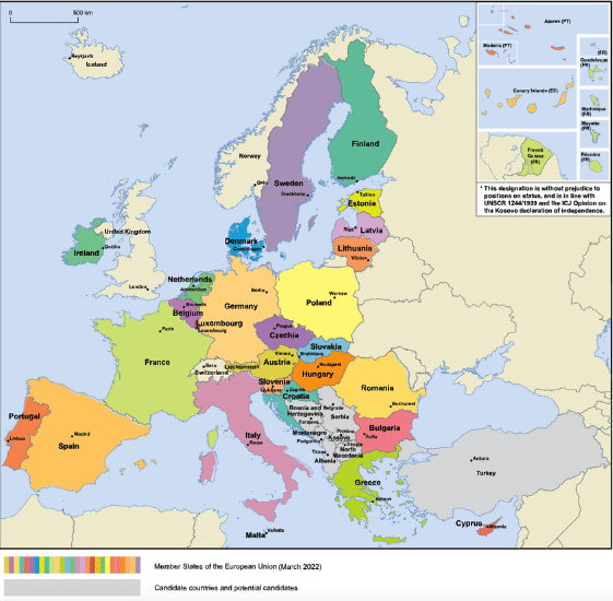 unioneuropeacountrymap