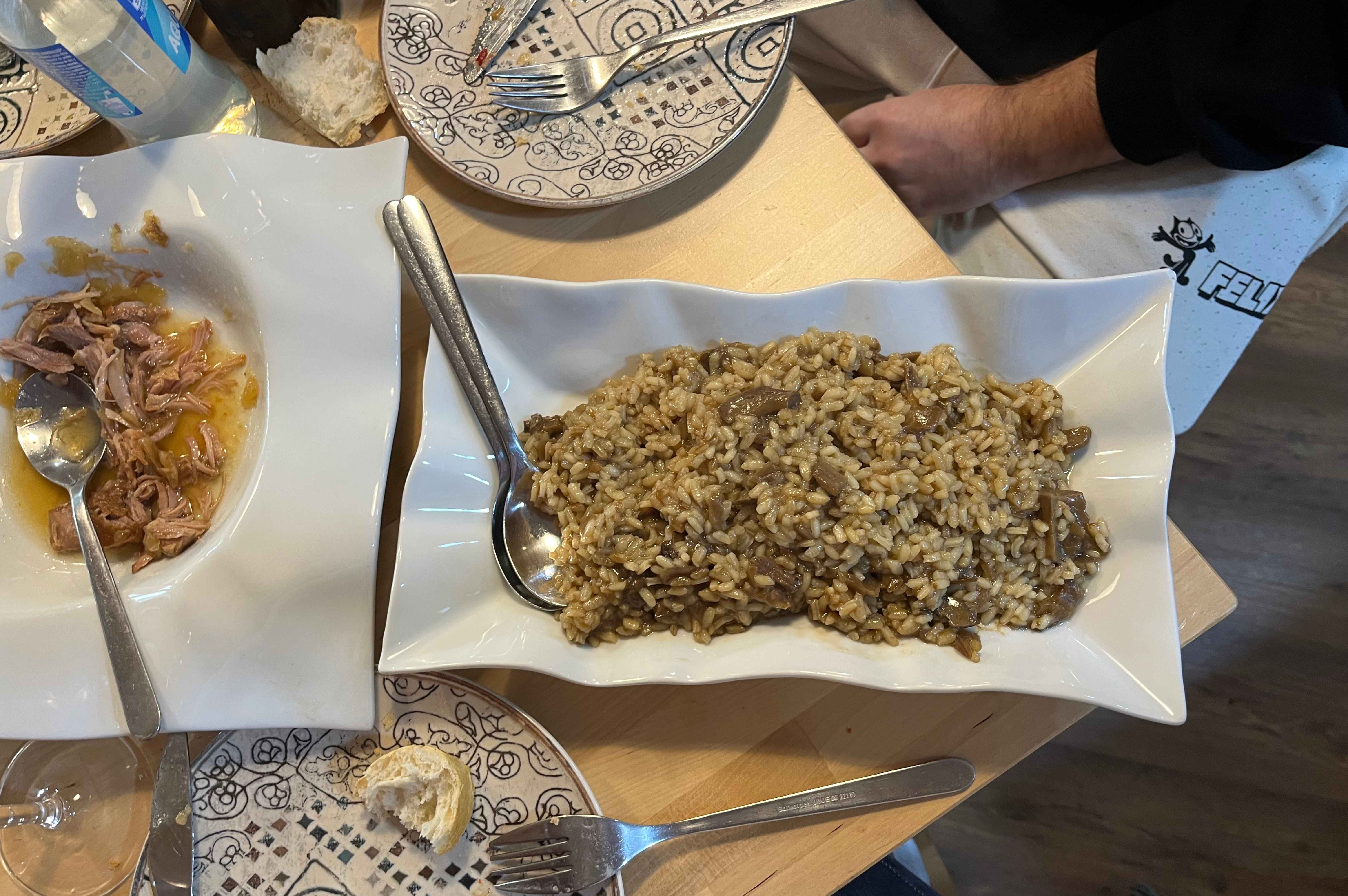 Melllow rice with mushrooms