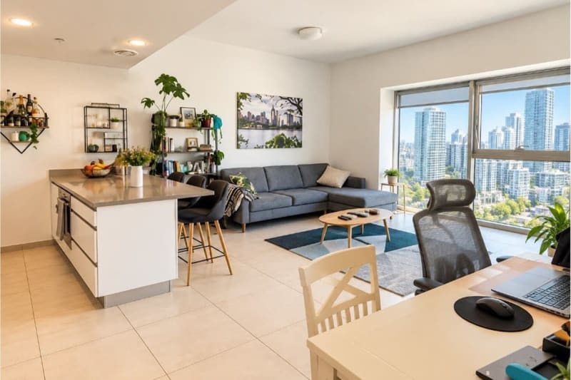 2-bedroom apartment with safe room and parking!