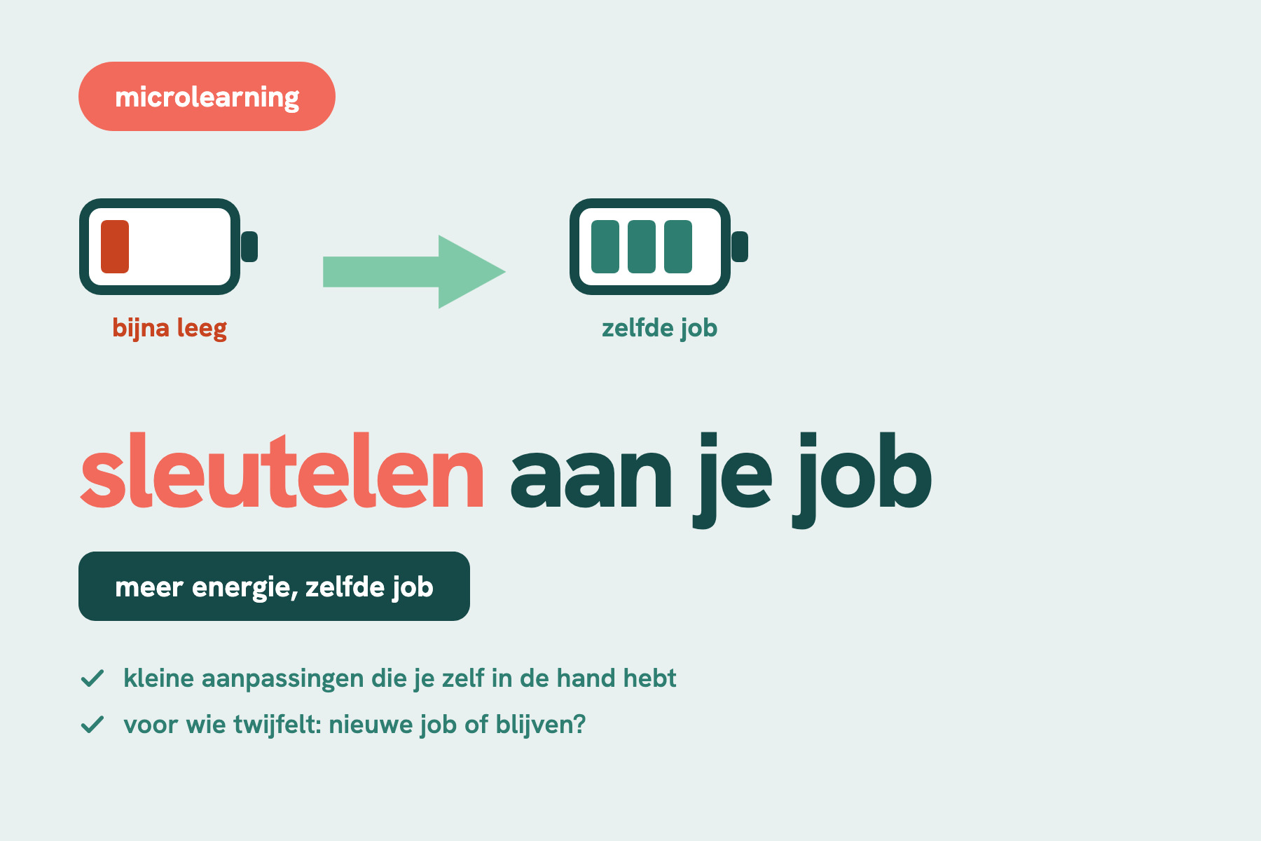 Sleutelen aan je job microlearning