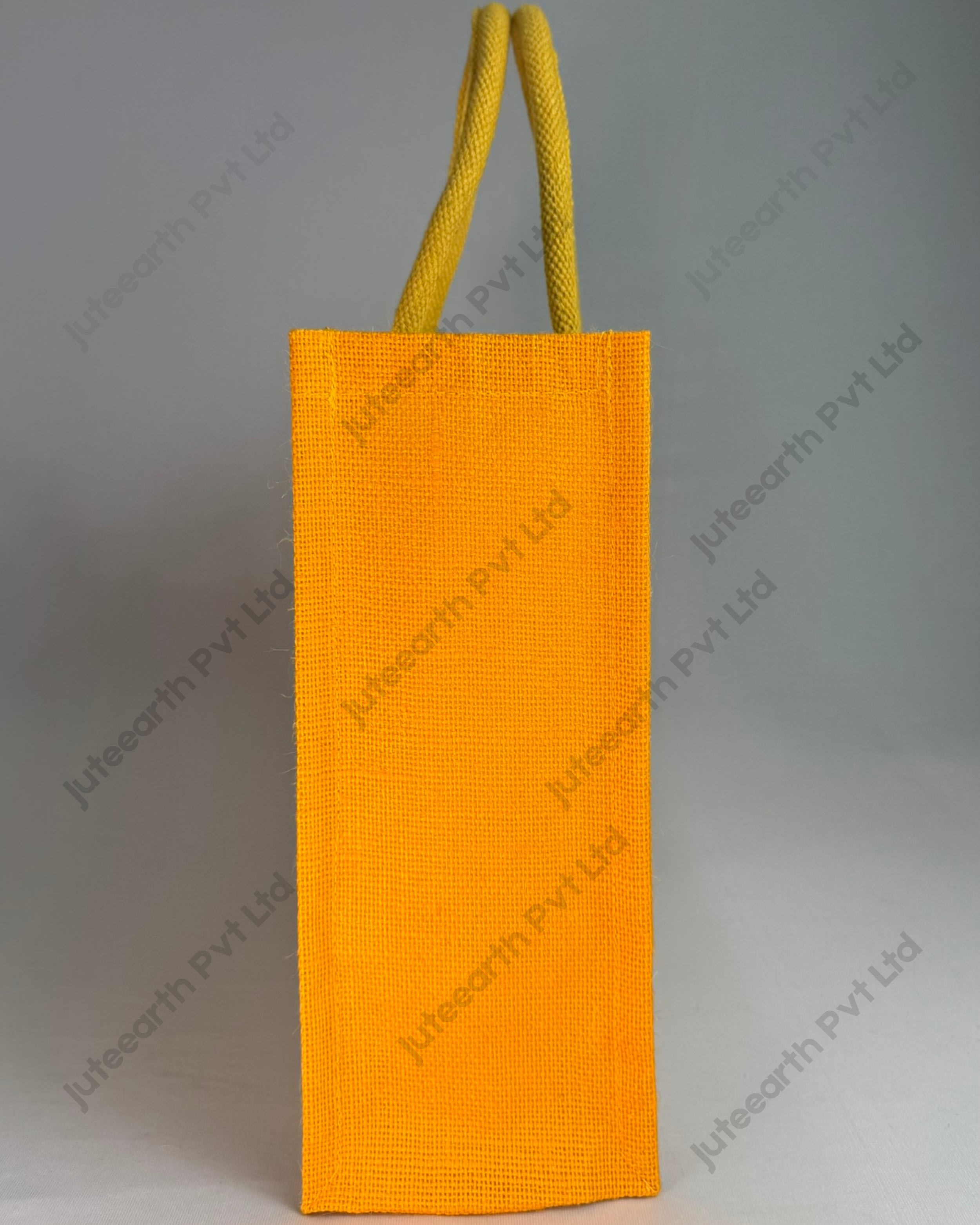Half White Ivory checkboard Customised Printed Jute Bag for Branding or Promotions” Amber Shine (5)