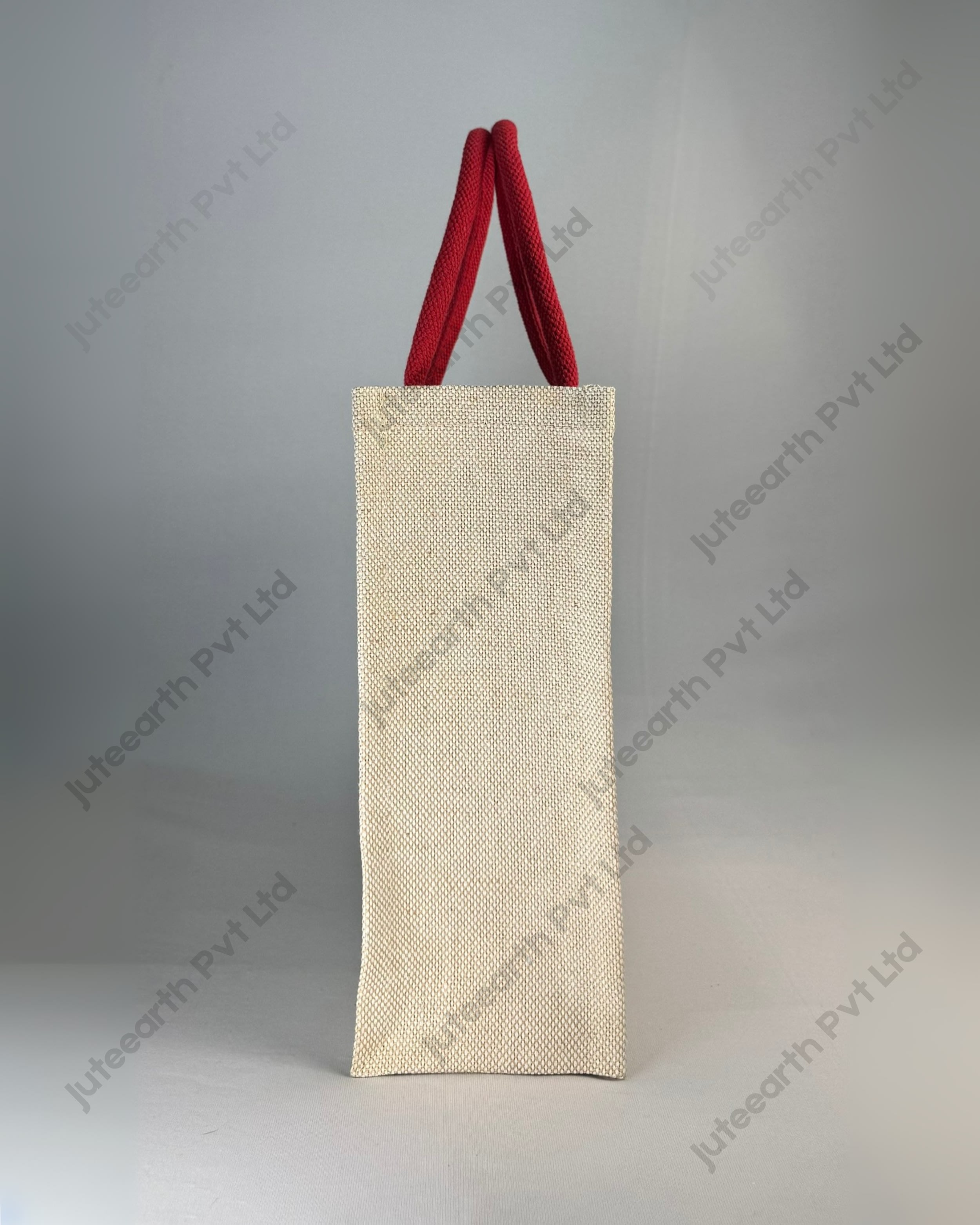 1st birthday rabbit Art Birthday Jute cotton Heavy weave Custom Printed Juco Bag for Return Gift with Red Print (4)