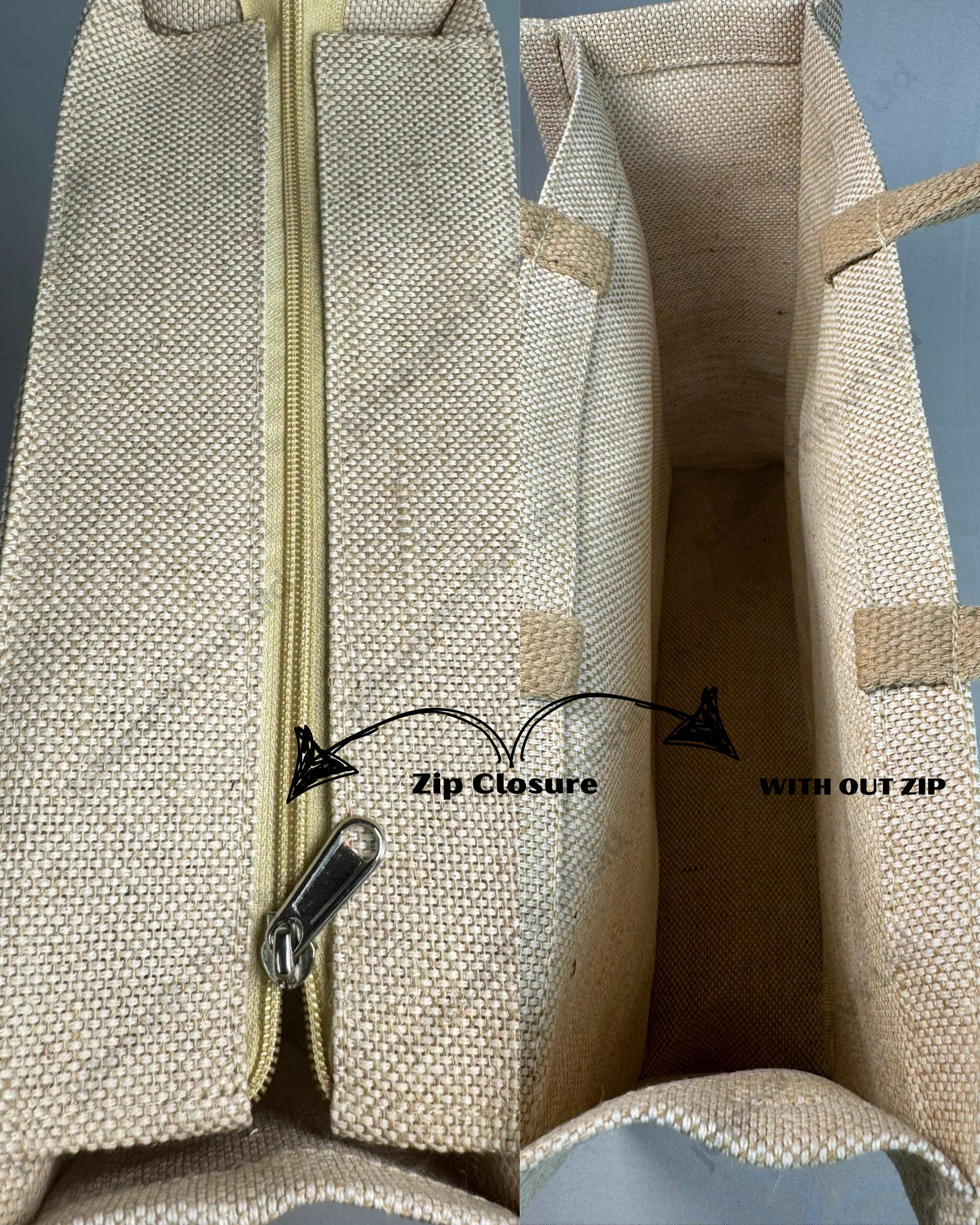 Jute cotton Heavy weave checkboard printed Pattern Brand Or Promotional Bag with Crimson Charm (4)