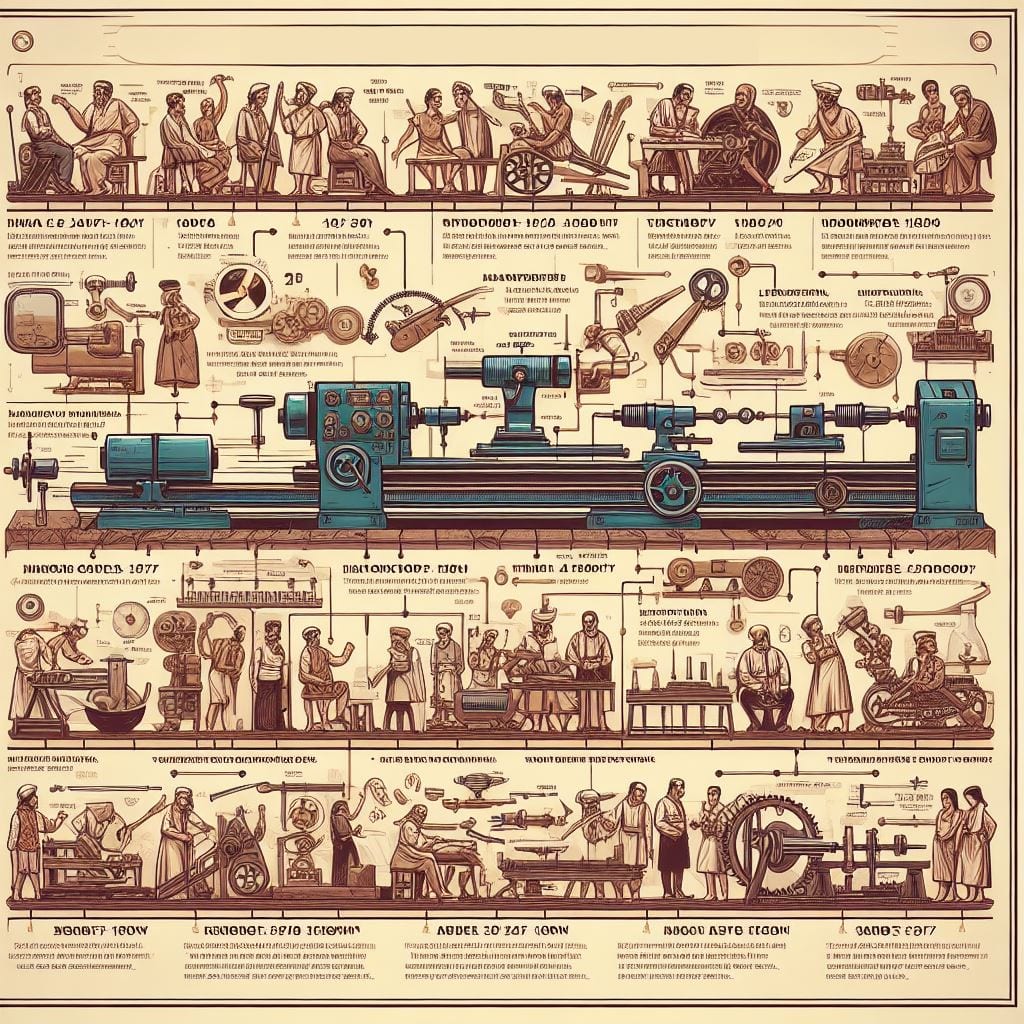 What Is The History Of The Lathe Machine? Wood Working Squad
