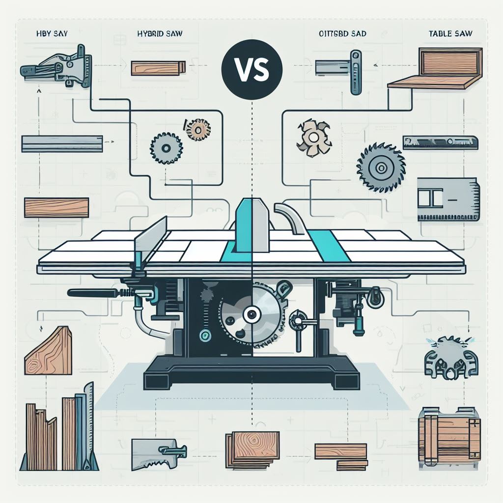 What Is The Difference Between A Hybrid Saw And A Table Saw? Wood