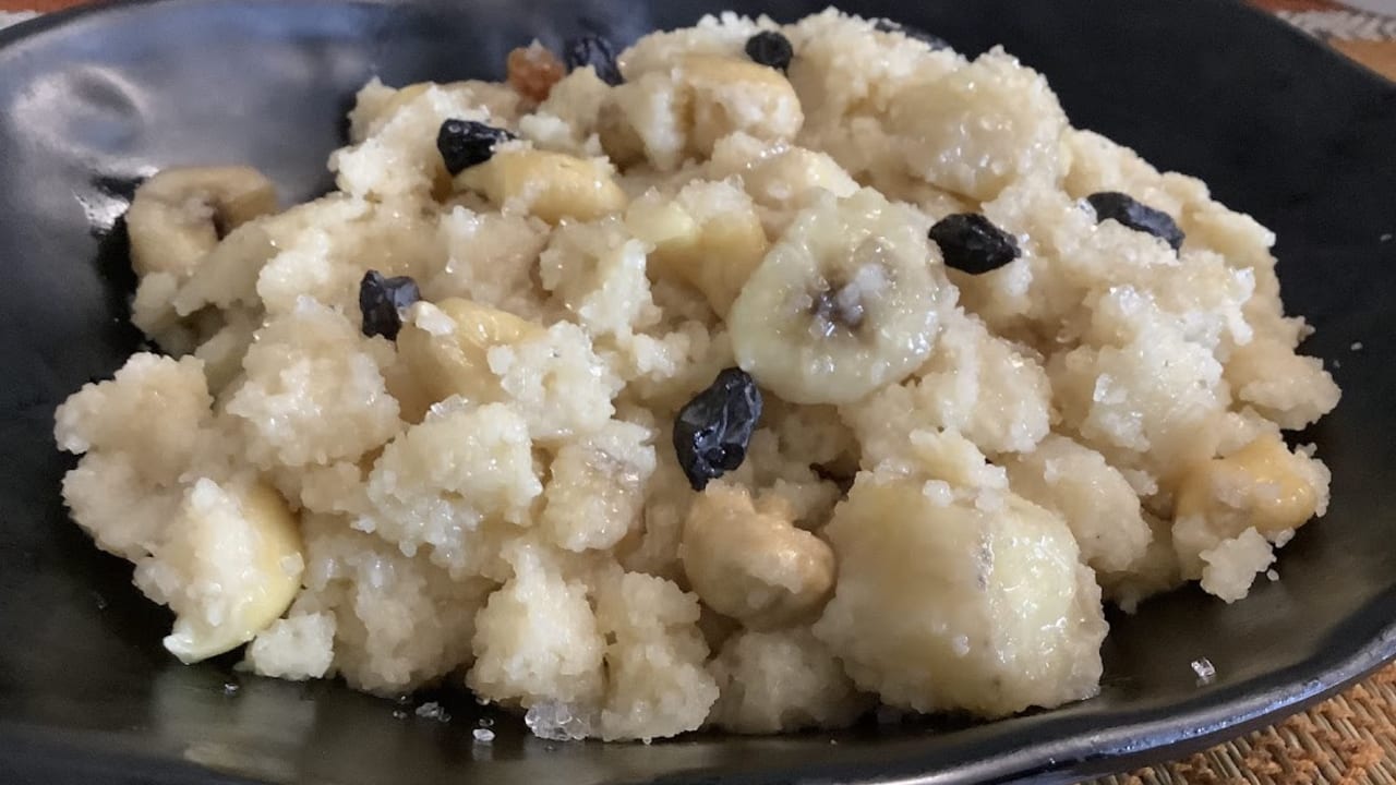 Semolina and Banana Pudding