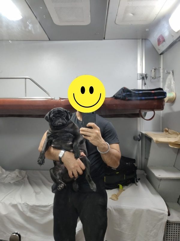 Travel in train with dog coupe allotment