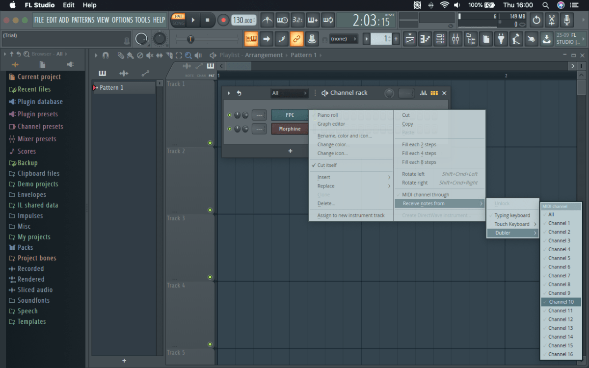 fl studio browser lock