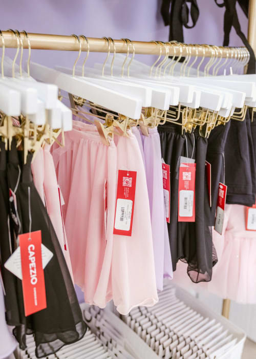 The Three uses of Bluffton sells a wide color and brand selection of leotards