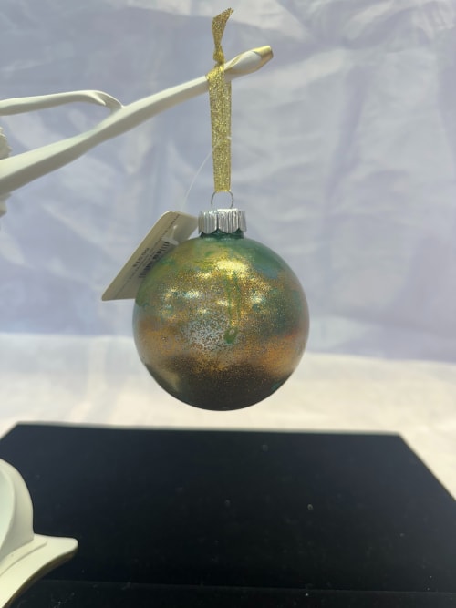 Christmas Ball Medium Alcohol Ink Glitter