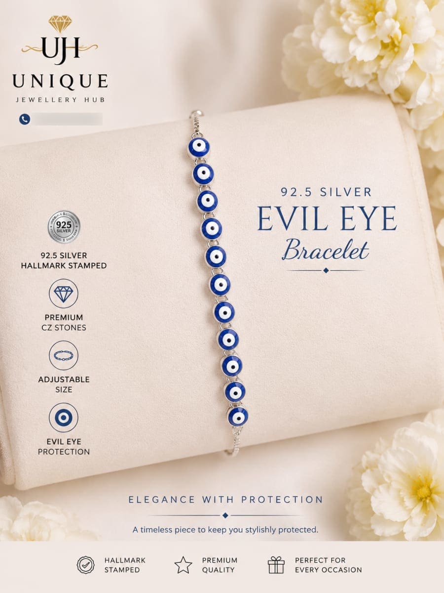 Silver Evil Eye Bracelet  for sale in Albury