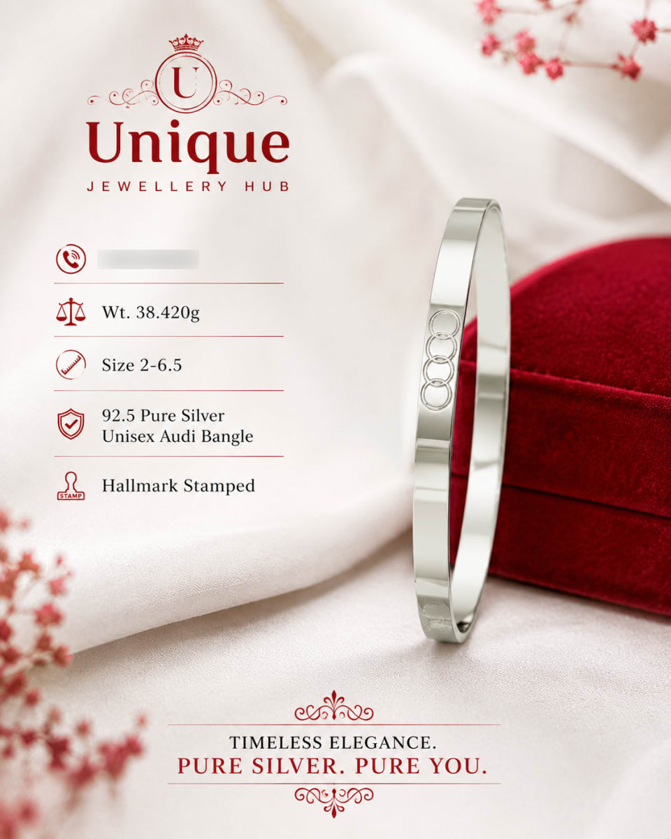92.5 Silver Unisex AUDI Bangle for sale in Albury