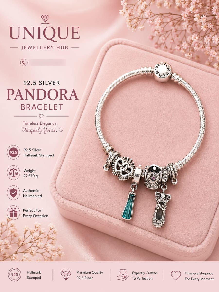 92.5 Silver Pandora Bracelet  for sale in Albury