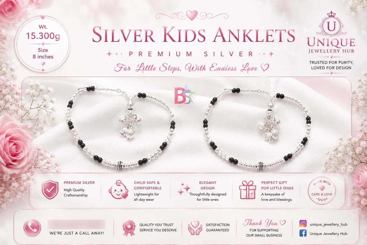 Silver Kids Anklets in Albury for sale