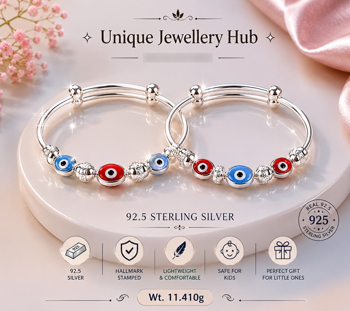 92.5 Silver Kids Bracelet  for sale in Albury
