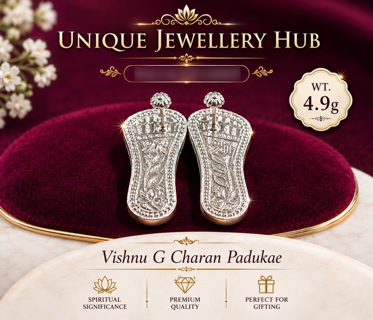 Vishnu Charan Paadukan for sale in Albury