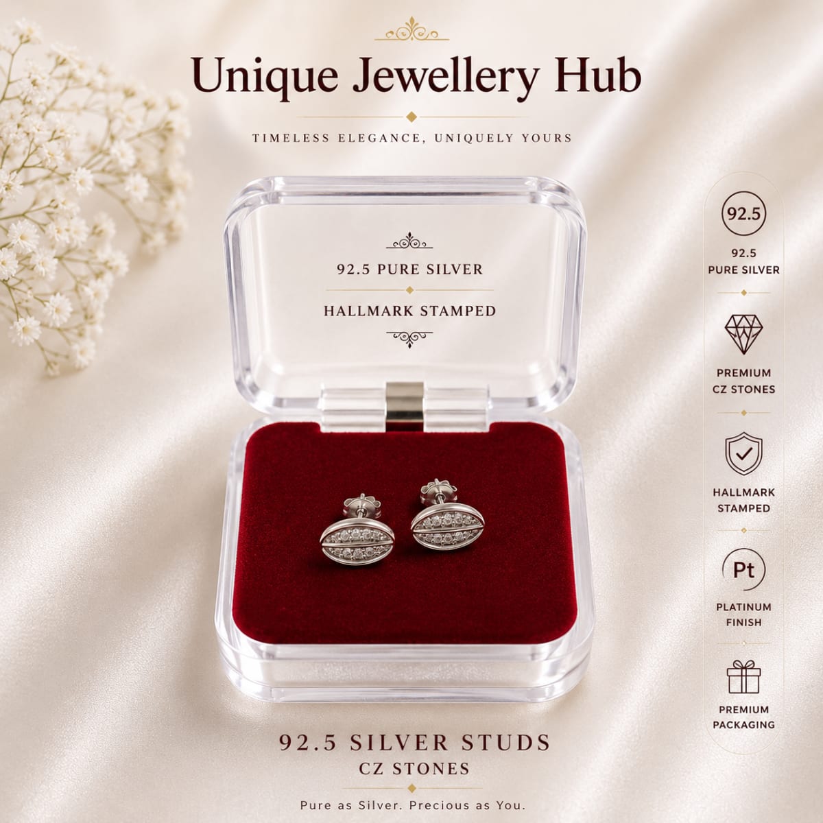 92.5 Silver Ear Rings for sale in Albury