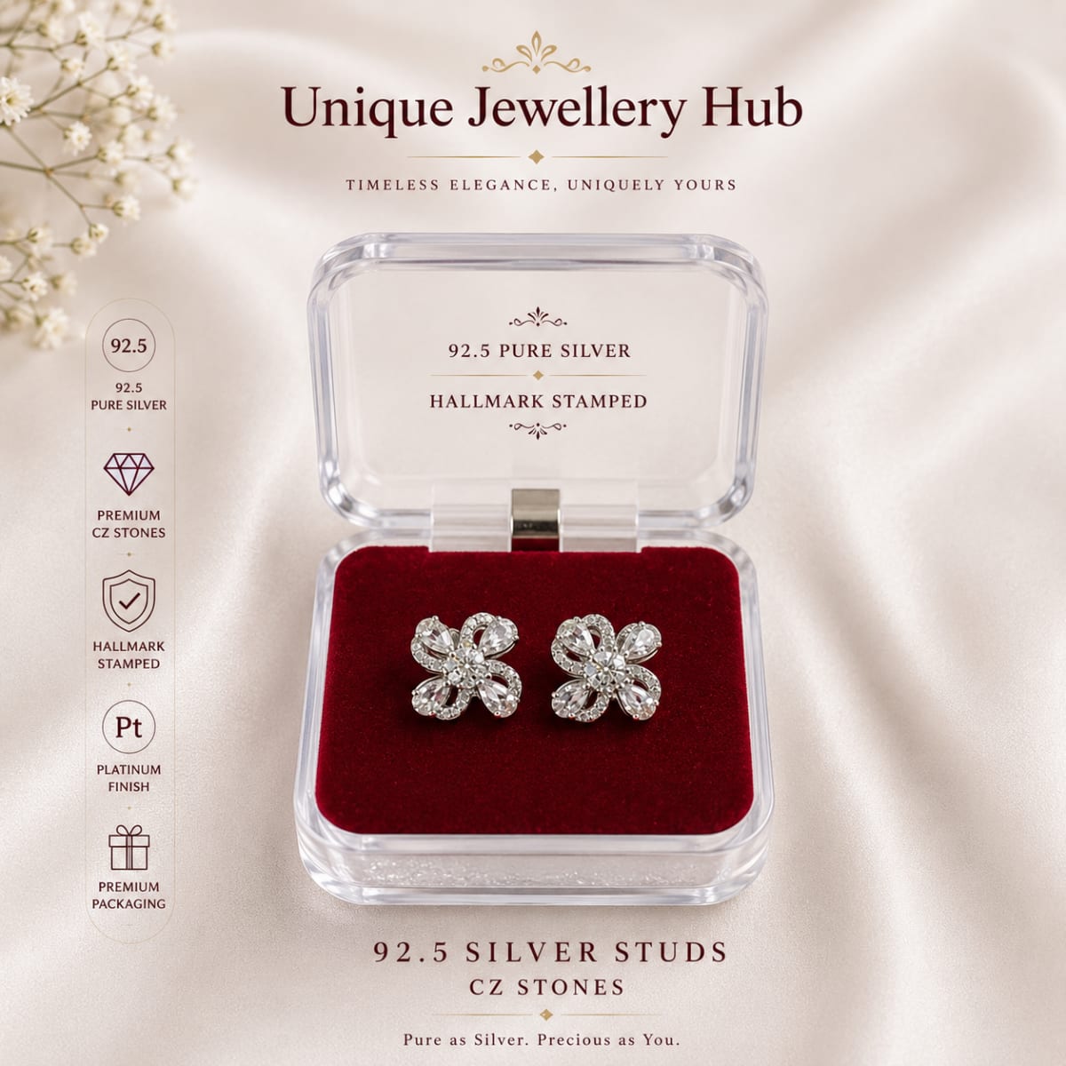 92.5 Silver Ear Rings in Albury for sale