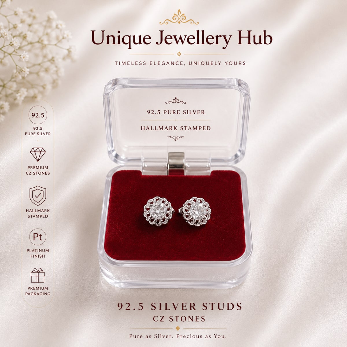 92.5 Silver Ear Rings in Albury for sale