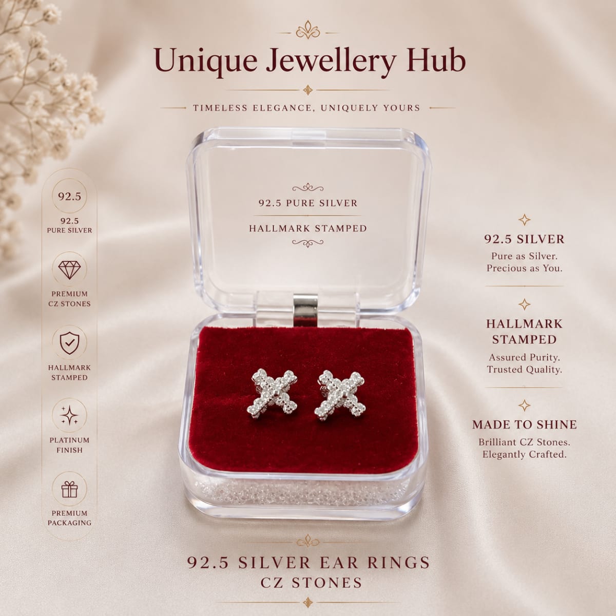 92.5 Silver Ear Rings for sale in Albury