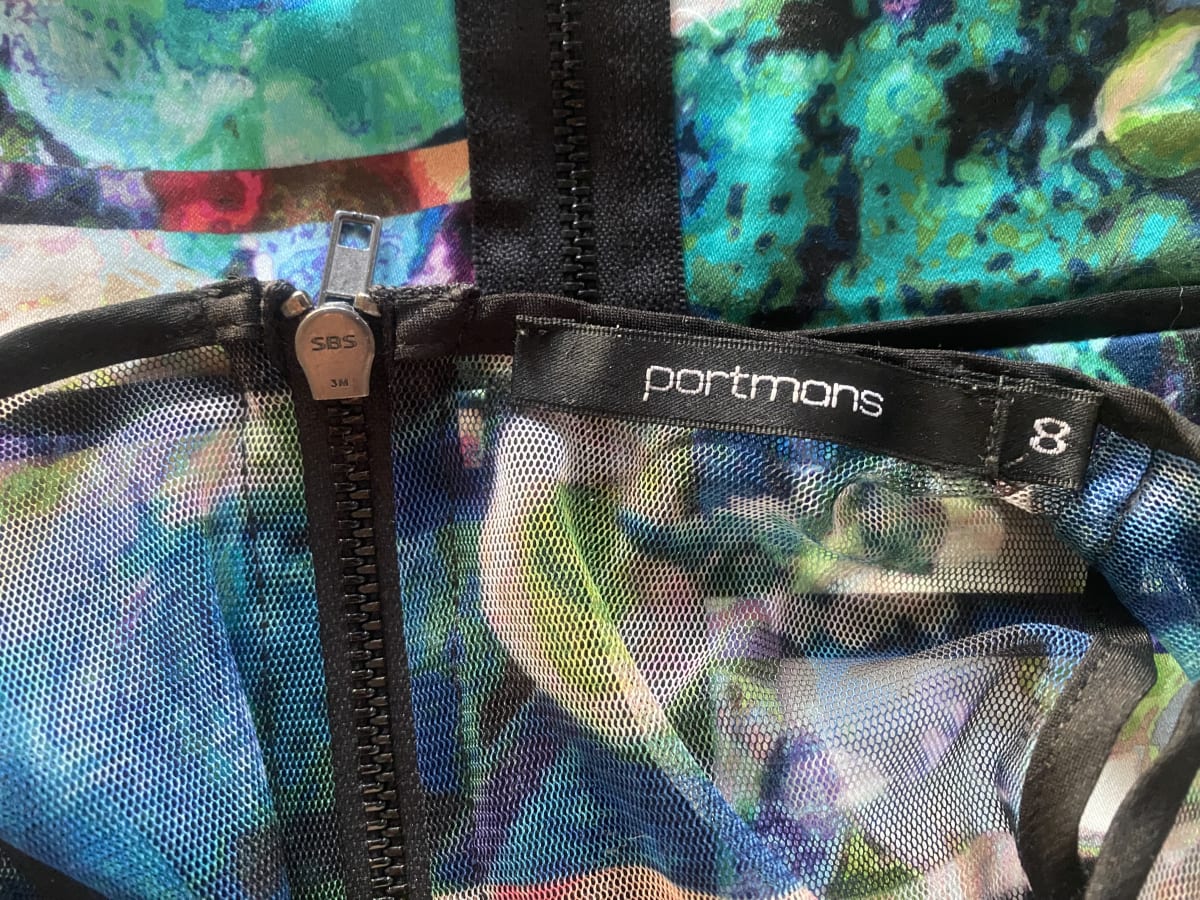Portmans Floral Mesh Panel Top photo 3