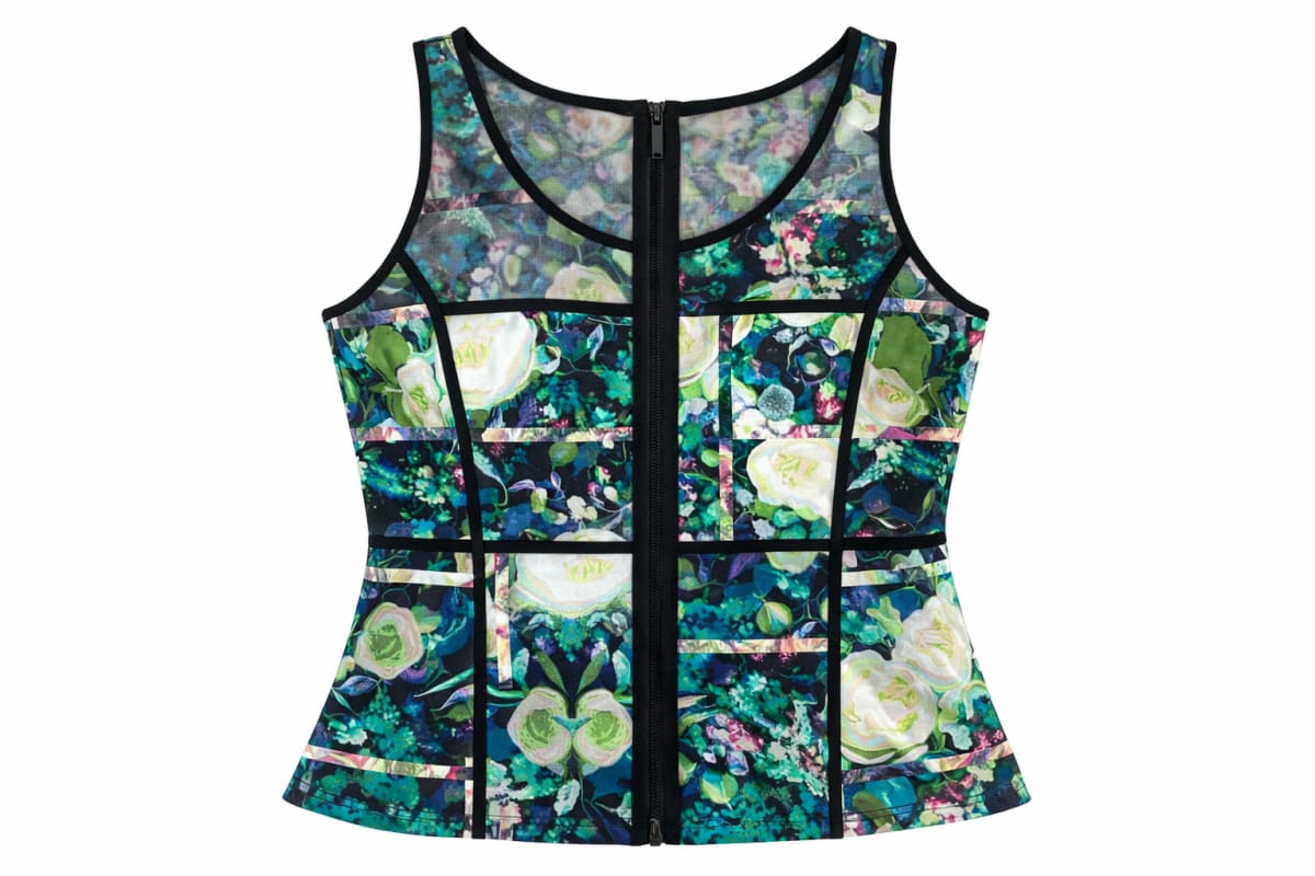 Portmans Floral Mesh Panel Top photo 2