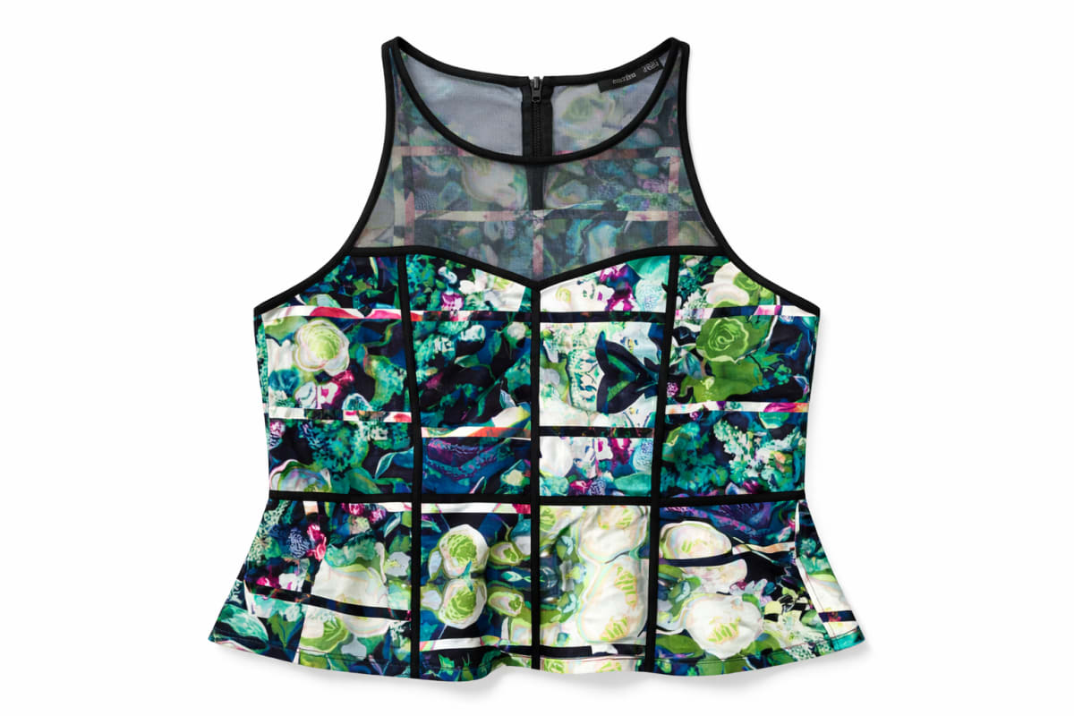 Portmans Floral Mesh Panel Top size S for sale in Chifley