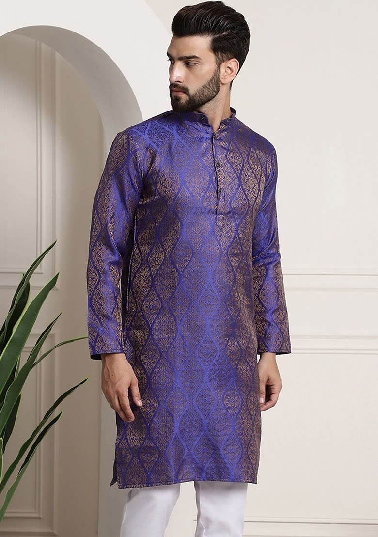 Ethnic Motifs Jacquard Kurta size L for sale in Bardia