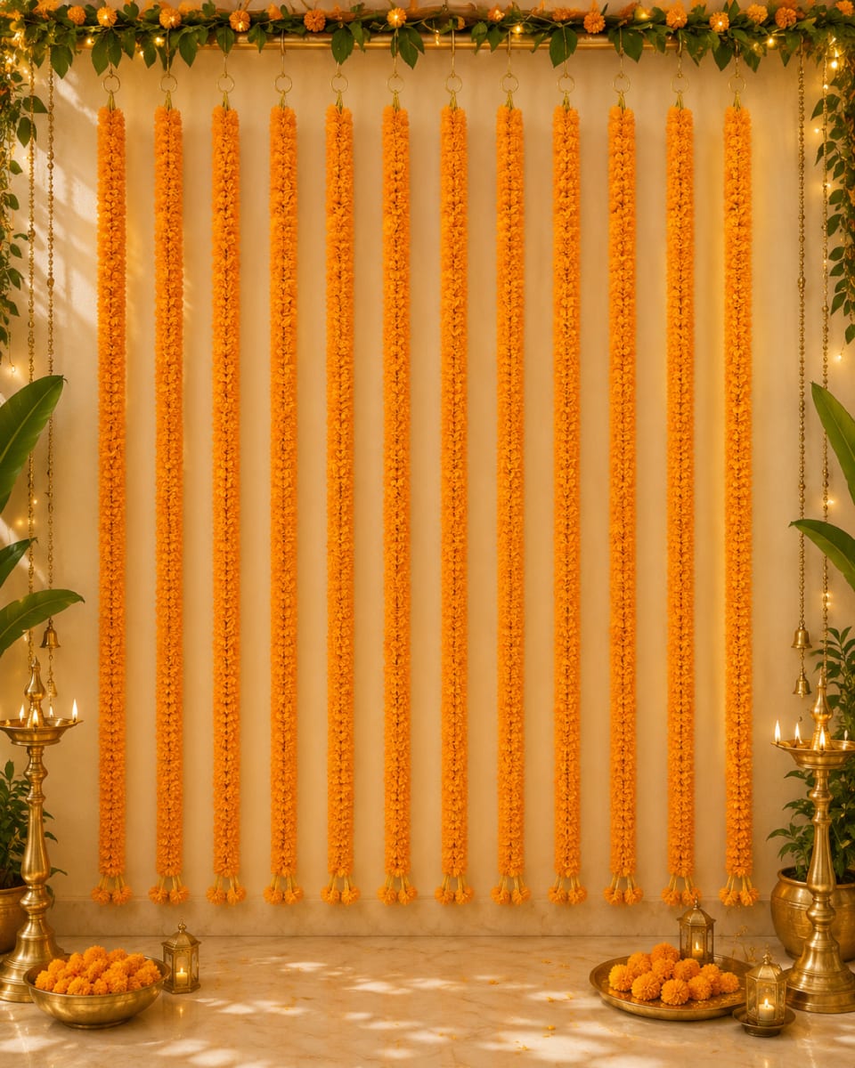 Yellow artificial Paras flowers lines for sale in Clyde North