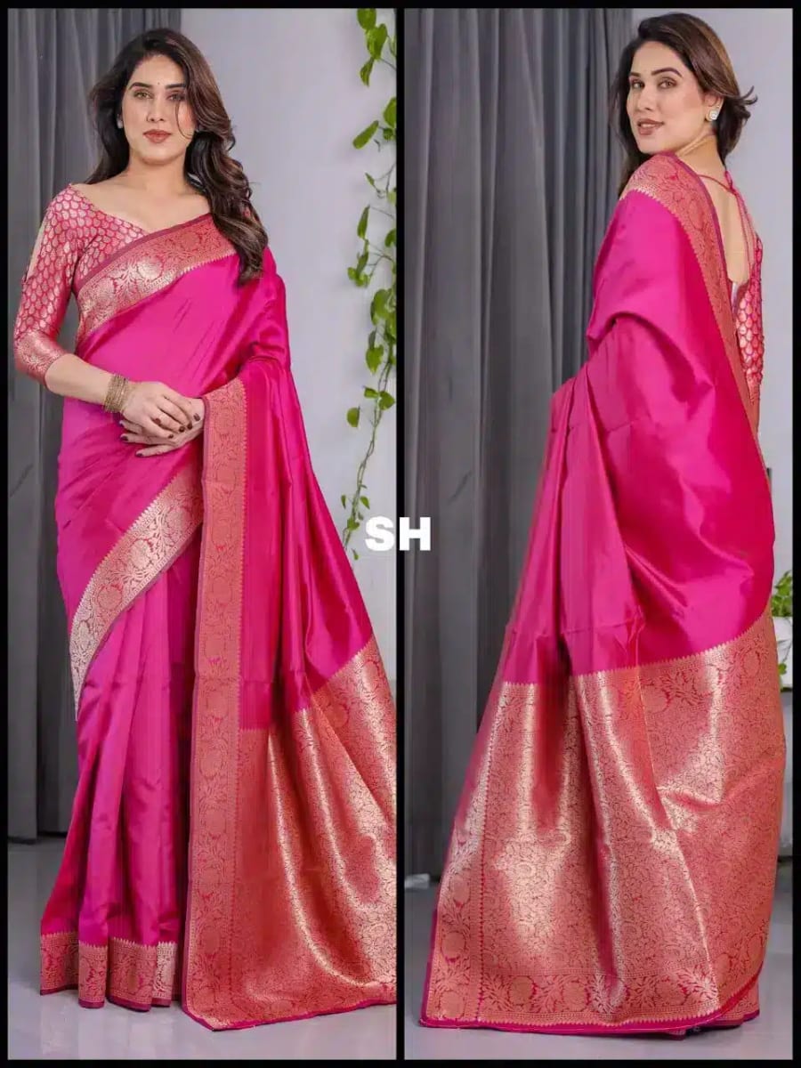 Banarasi Silk Sarees Zari Border size L for sale in Bardia