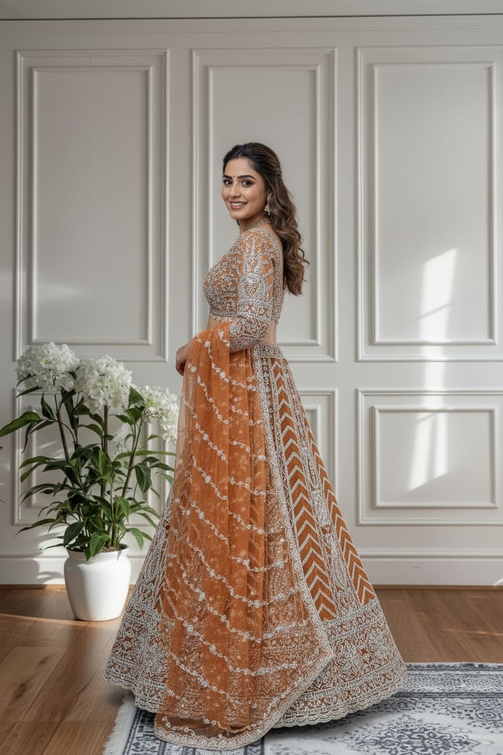 Embroidered Sequins Lehenga photo 2